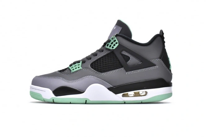 Cheap TBkick Green Glow Jordan Retro 308497-033 4 Air 0819